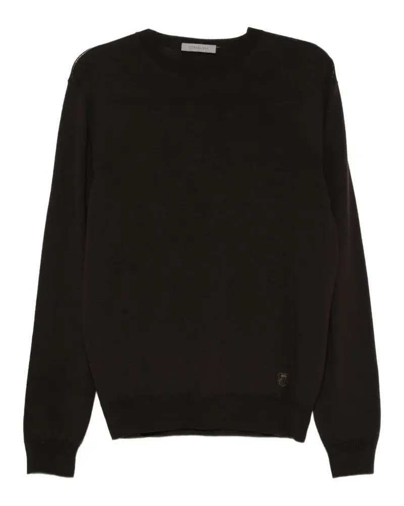Corneliani Pullover mit Rundhalsausschnitt - Braun Braun