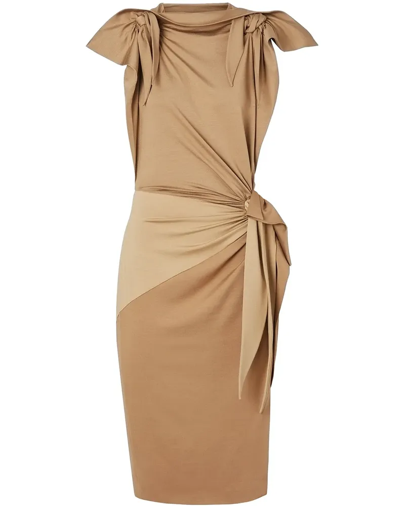 Burberry Dreifarbiges Jersey-Kleid - Nude Nude