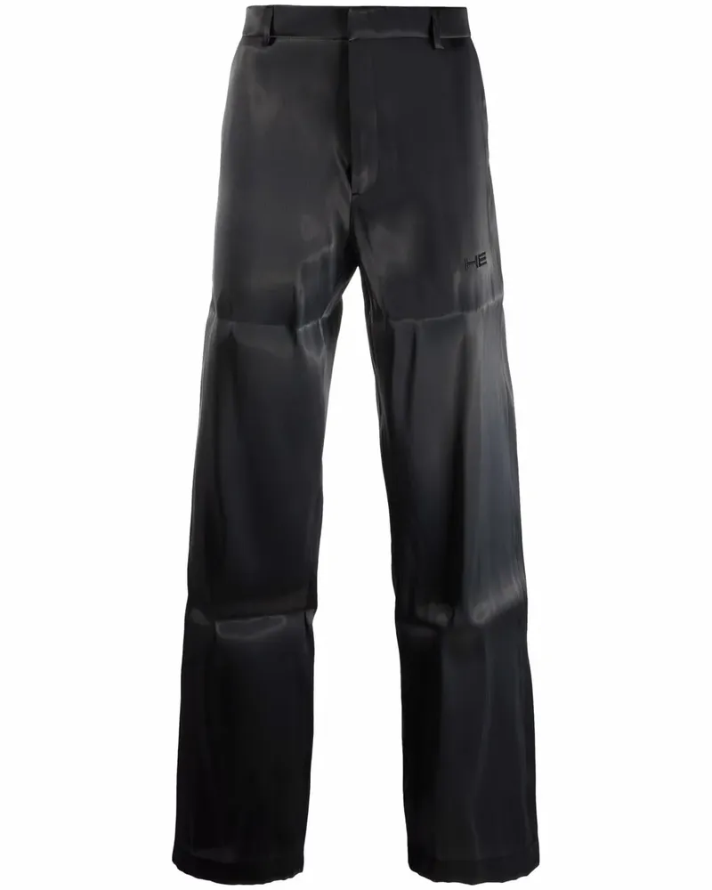 Heliot Emil Gerade Hose im Metallic-Look - Grau Grau