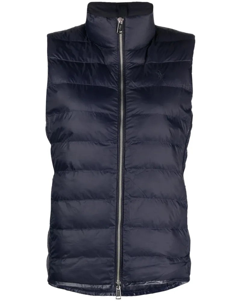 Ralph Lauren Gesteppte Weste mit Polo Pony - Blau Blau