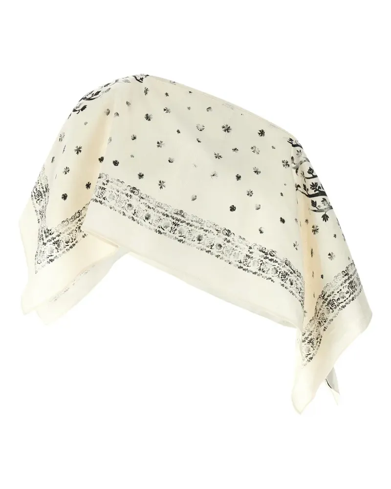 Alberta Ferretti linen top - Nude Nude