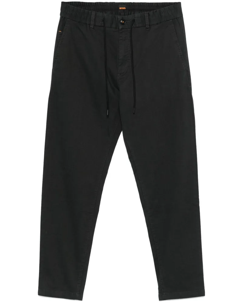 HUGO BOSS Hose mit Tapered-Bein - Schwarz Schwarz