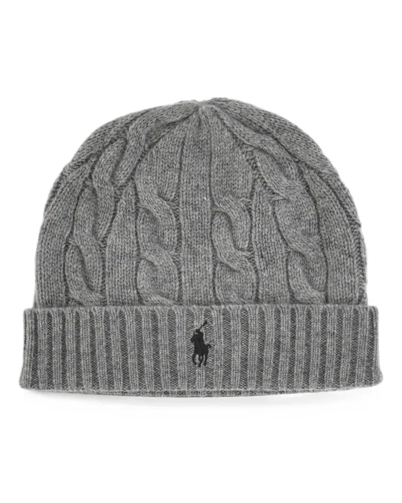 Ralph Lauren cable-knit wool-cashmere beanie - Grau Grau