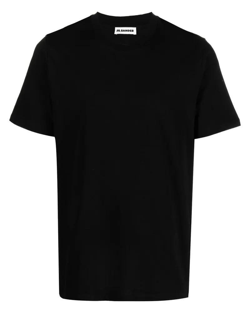 Jil Sander T-Shirt mit Rundhalsausschnitt - Schwarz Schwarz