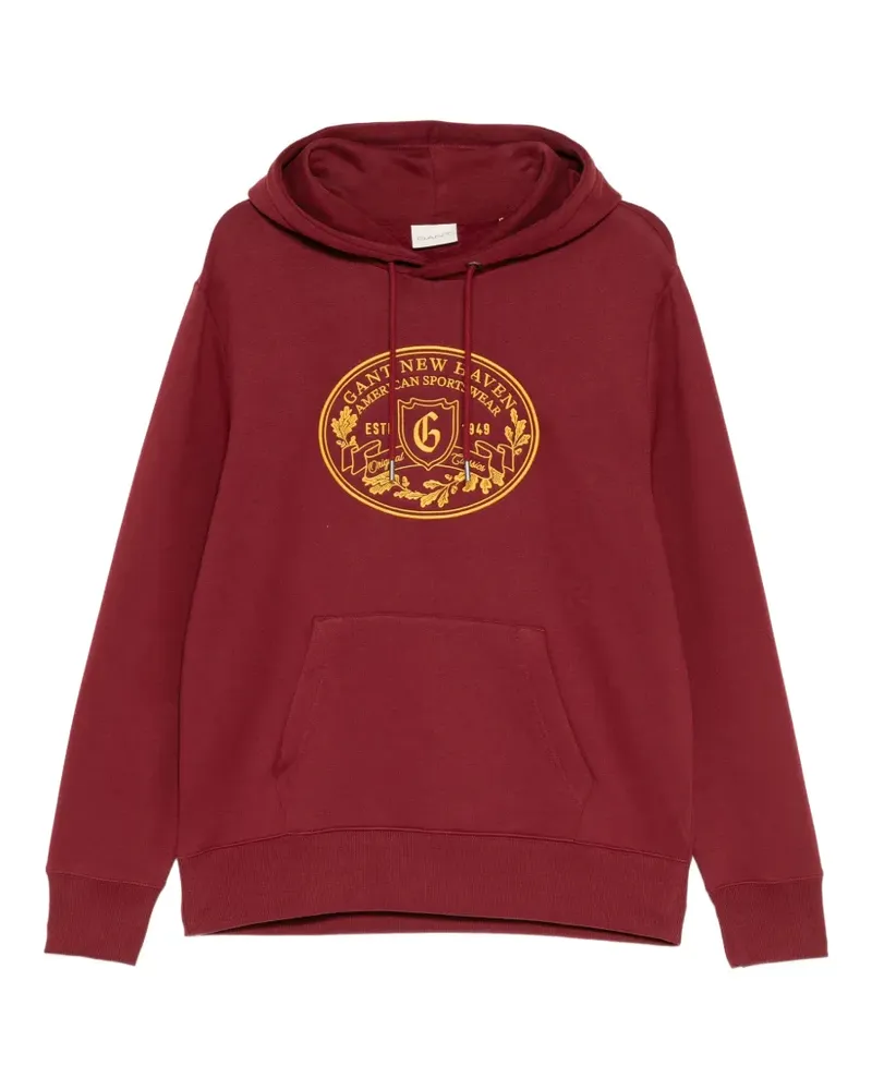 Gant Hoodie mit Stickerei - Rot Rot