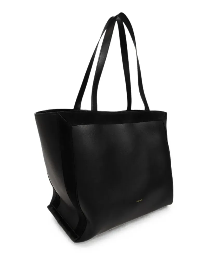 WANDLER Mittelgroße Tote Bag aus Leder - Schwarz Schwarz