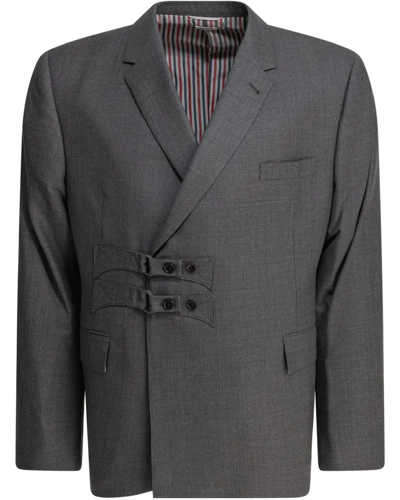 Thom Browne Doppelreihiges Sakko - Grau Grau