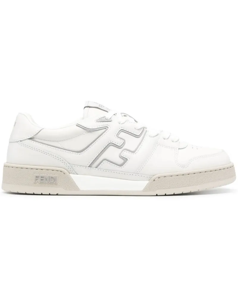 Fendi Match Sneakers mit FF-Applikation - Weiß Weiß
