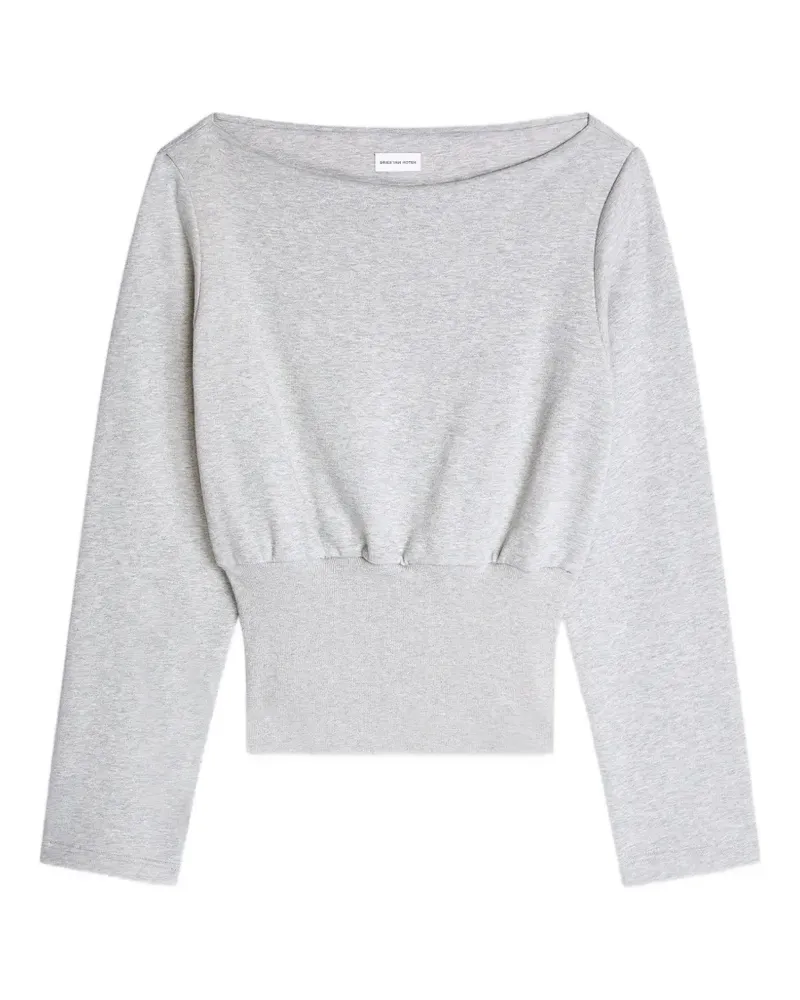 Dries van Noten Oberteil mit U-Boot-Ausschnitt - Grau Grau