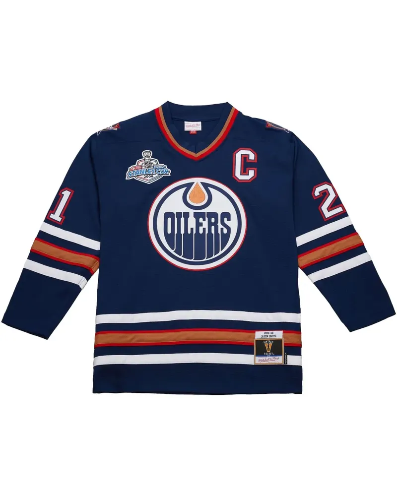 Mitchell & Ness Edmonton Oilers 2005/06 Ryan Smyth Trikot - Blau Blau