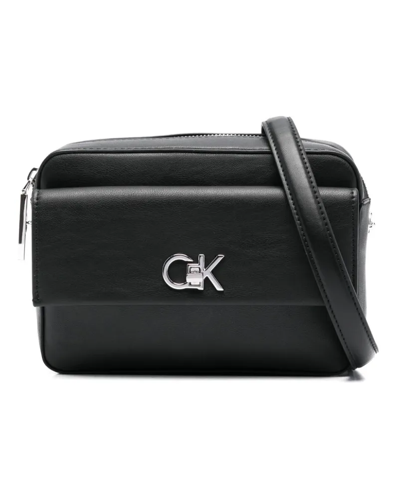 Calvin Klein Umhängetasche mit Logo-Schild - Schwarz Schwarz
