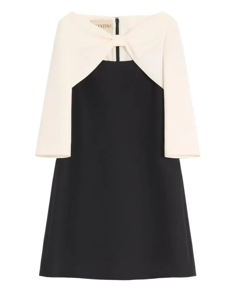Valentino Garavani Midikleid mit Kontrastärmeln - Schwarz Schwarz