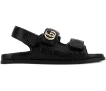 Sandalen aus Leder - Schwarz