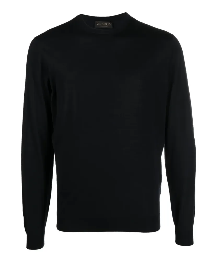 Dell'oglio Merinopullover mit rundem Ausschnitt - Blau Blau