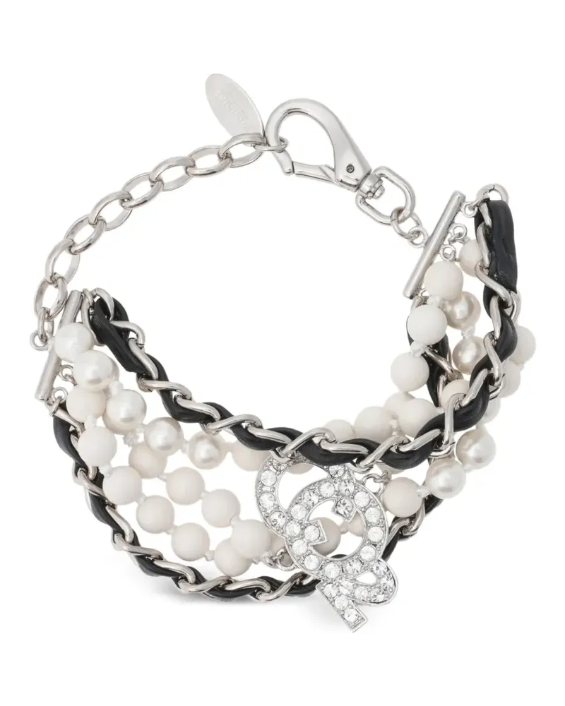 Doublet Kettenarmband mit Perlen - Silber Silber