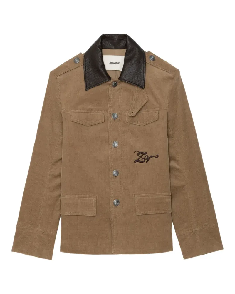 Zadig & Voltaire Veram Jacke mit Cordstickerei - Braun Braun