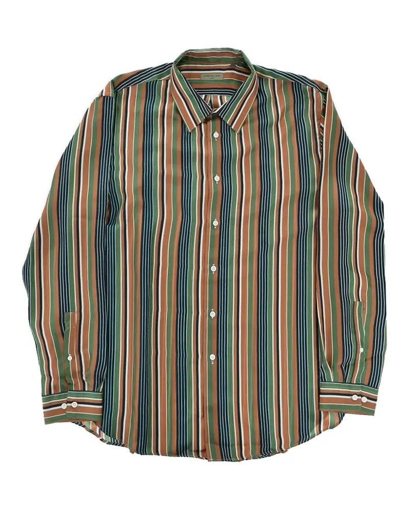 Corneliani striped-pattern shirt - Grün Grün
