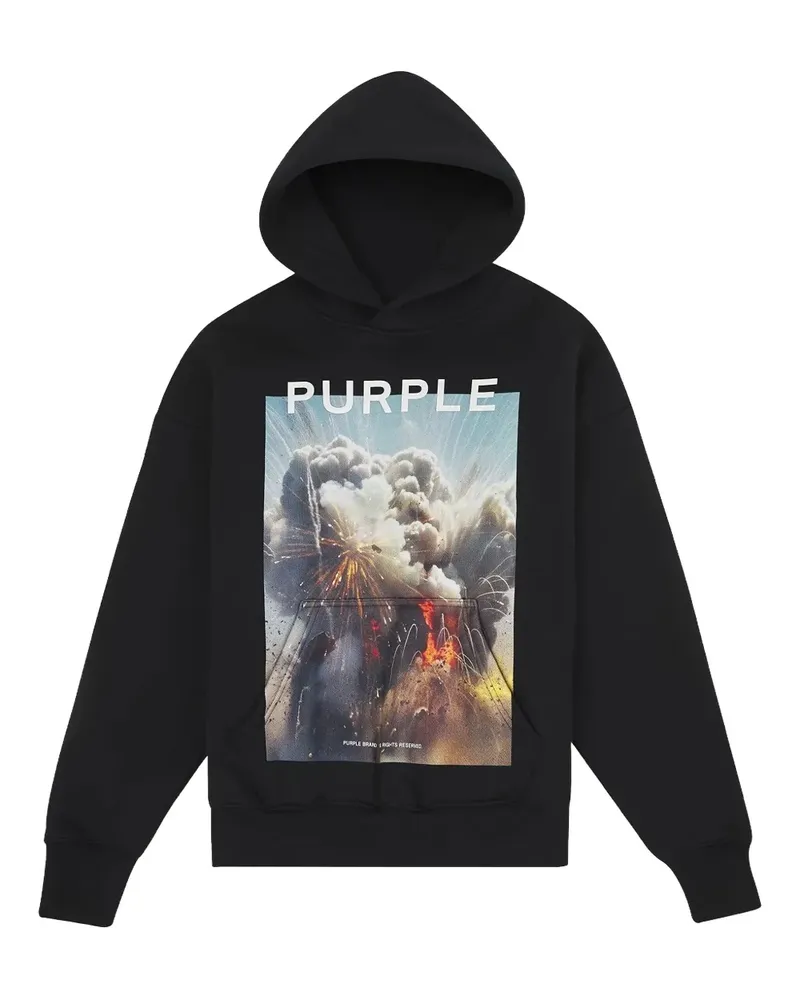 PURPLE BRAND Explosion hoodie - Schwarz Schwarz