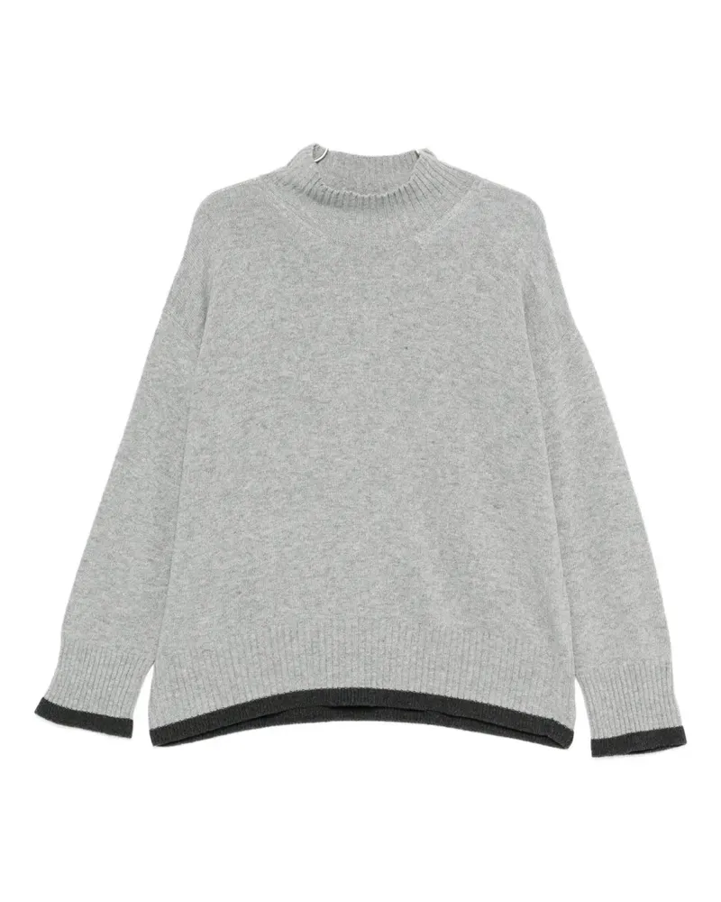 NEERA high-neck sweater - Grau Grau