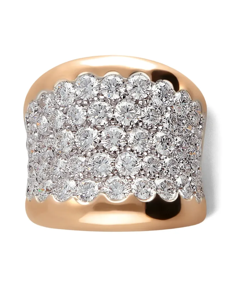 LEO PIZZO 18kt Rotgoldring mit Diamanten Gold