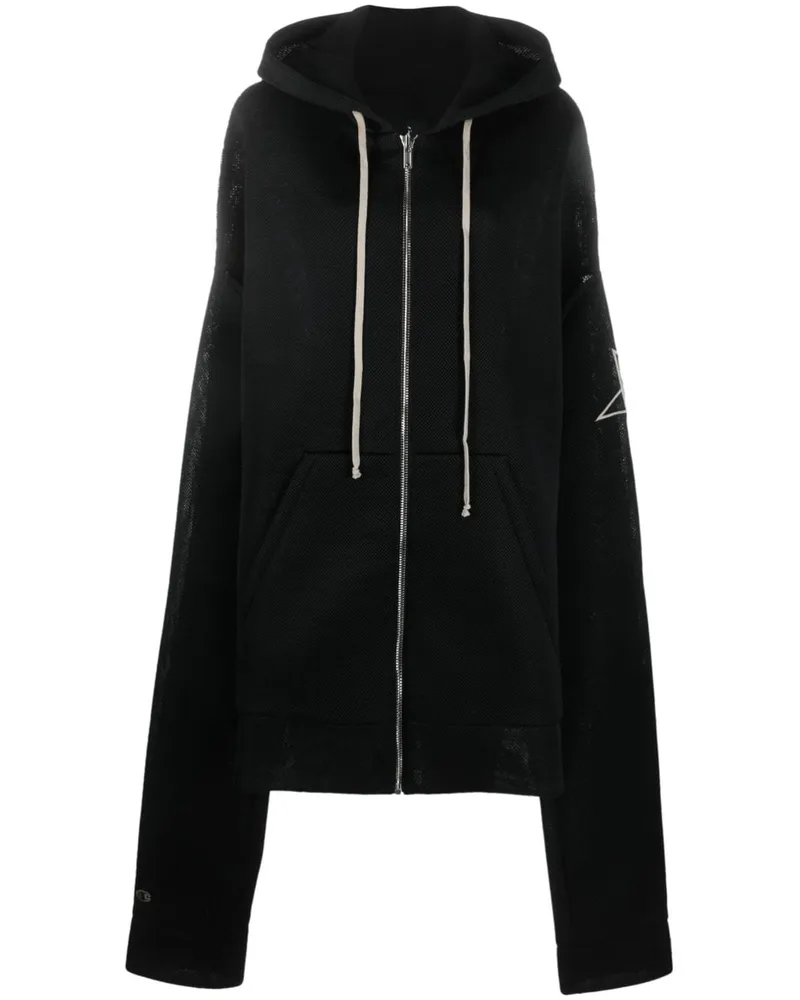 Rick Owens Hoodie im Oversized-Look Schwarz