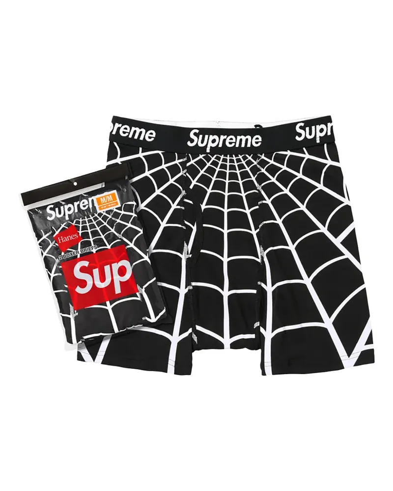 Supreme Being Spider-Man-print boxer briefs (set of two) - Schwarz Schwarz