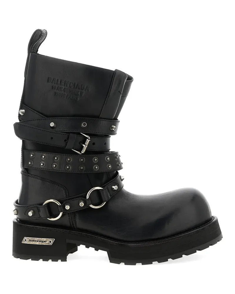 Balenciaga Venom City leather biker boots - Schwarz Schwarz