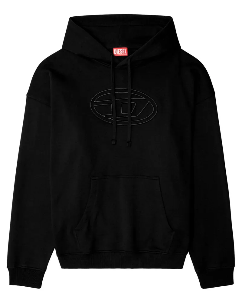 Diesel Hoodie mit Logo - Schwarz Schwarz