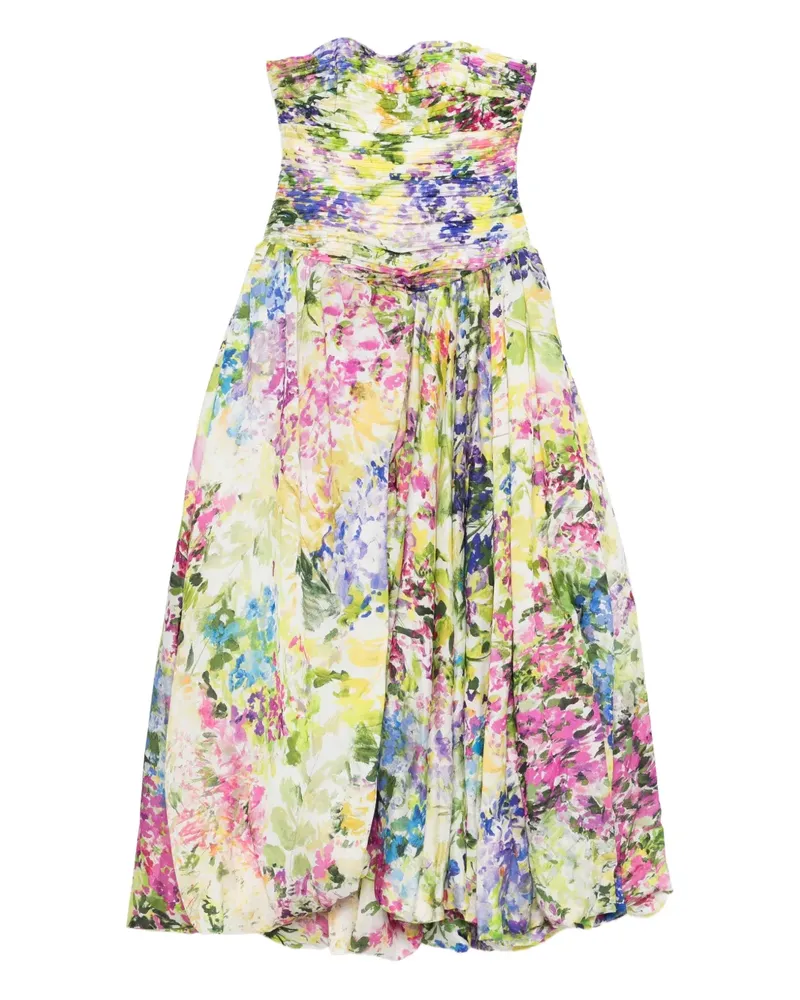 Aje. Dahlia Kleid mit Blumenprint - Nude Nude