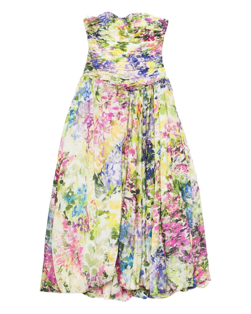Aje. Dahlia floral-print gown dress - Nude Nude