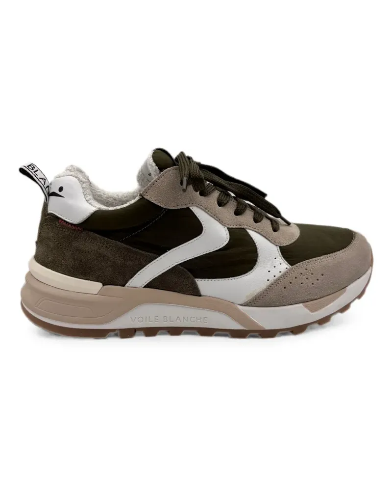 Voile Blanche panelled suede sneakers - Grün Grün
