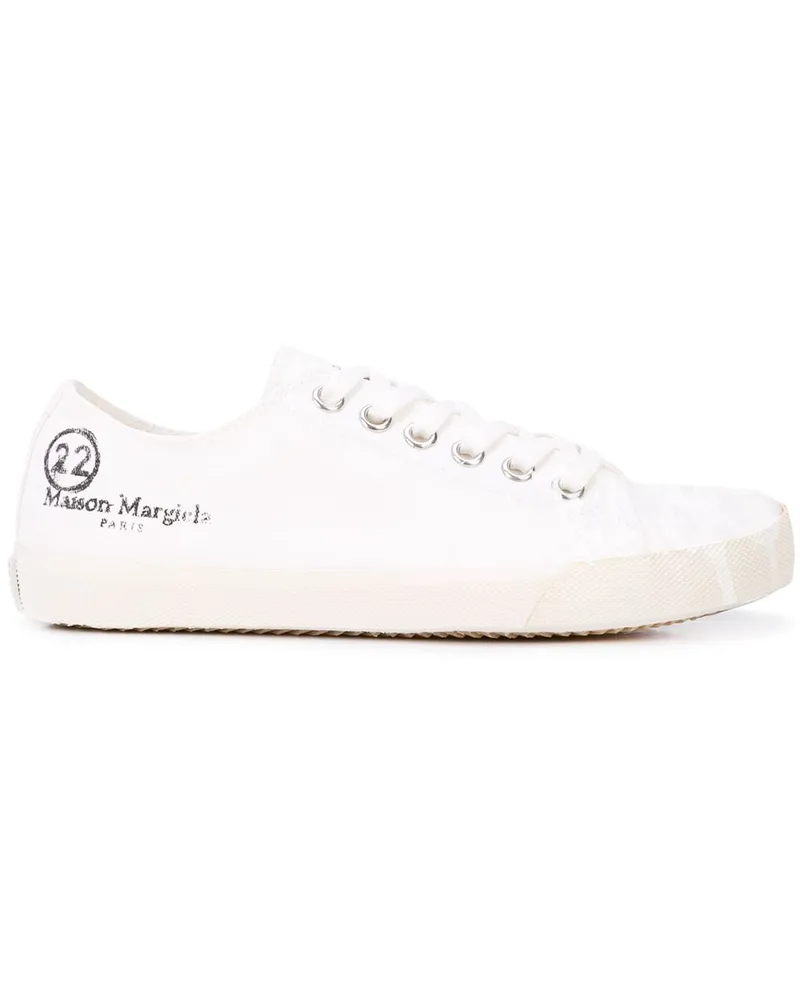 Maison Margiela Sneakers mit Farbklecksen - Weiß Weiß