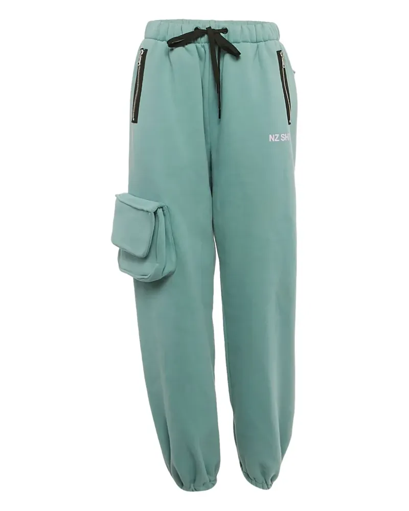 Natasha Zinko Cargohose mit Kordelzug - Blau Blau