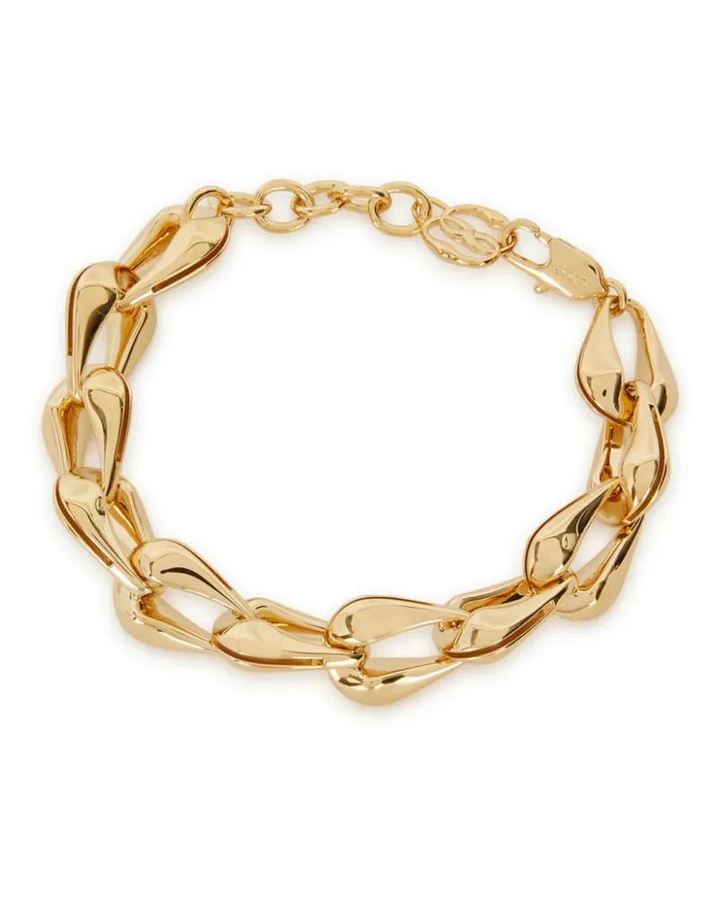 Bally Goldfarbenes Armband aus Messing Gold