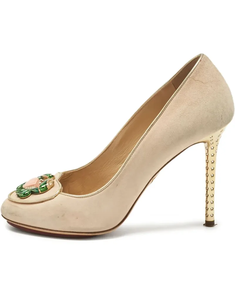 Charlotte Olympia Pre-owned Stiletto-Pumps mit Verzierung 110mm - Nude Nude