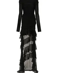 Blumarine Asymmetrisches Kleid Schwarz