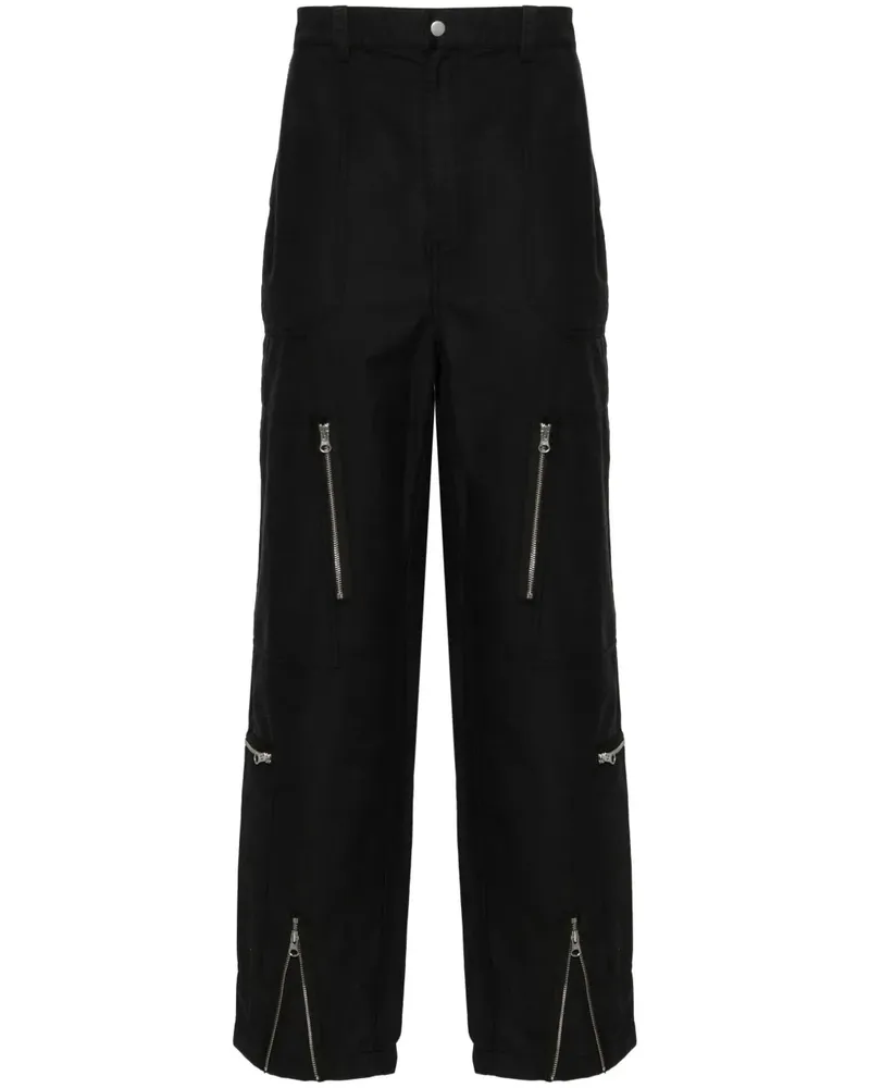 Stüssy Cargohose mit Reißverschlussdetail - Schwarz Schwarz