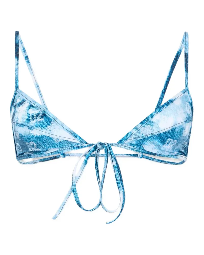 Dsquared2 D2 monogram triangle top - Blau Blau