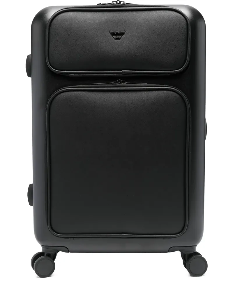 Emporio Armani Reisetasche mit Logo-Prägung - Schwarz Schwarz