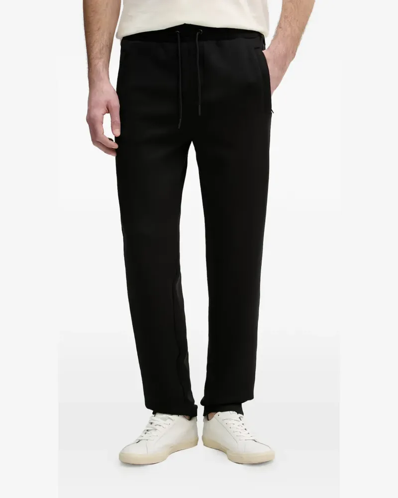Karl Lagerfeld logo-tape drawstring track pants - Schwarz Schwarz