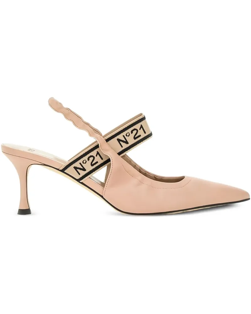 N° 21 Spitze Slingback-Pumps - Nude Nude