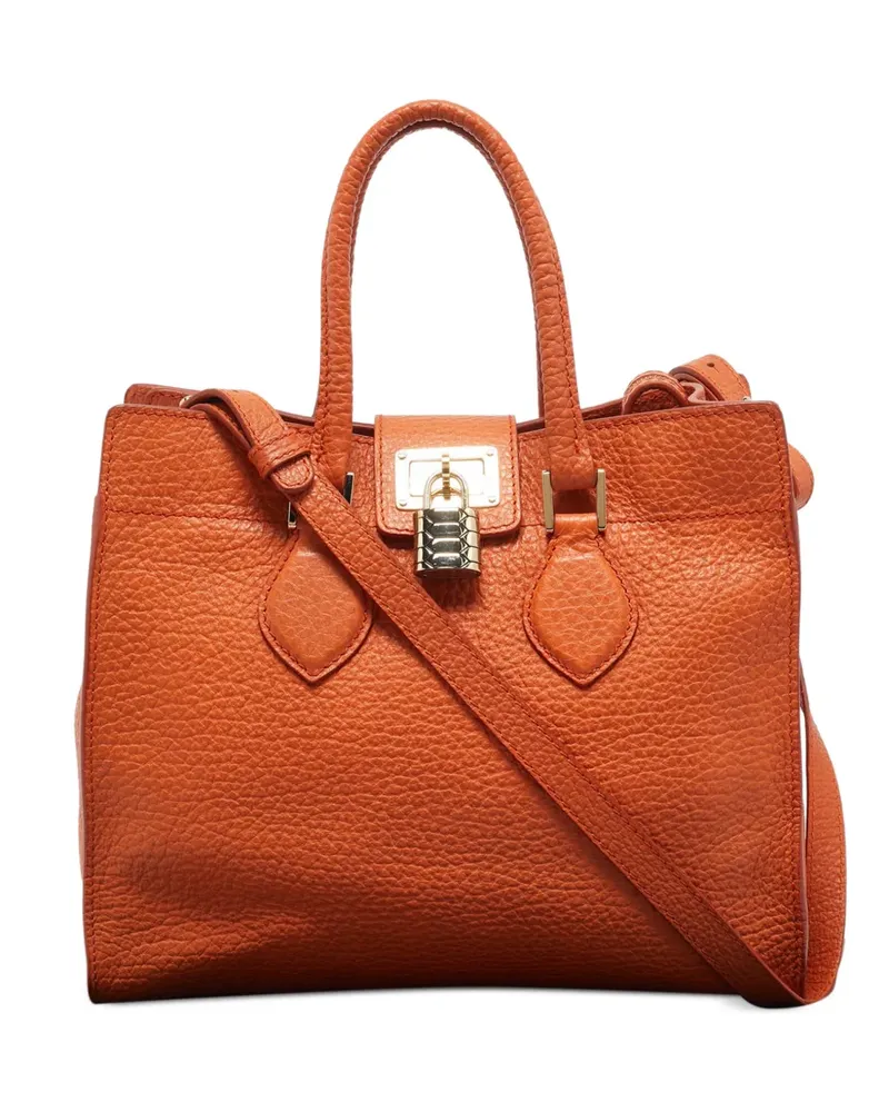 Roberto Cavalli Florence leather tote bag - Orange Orange