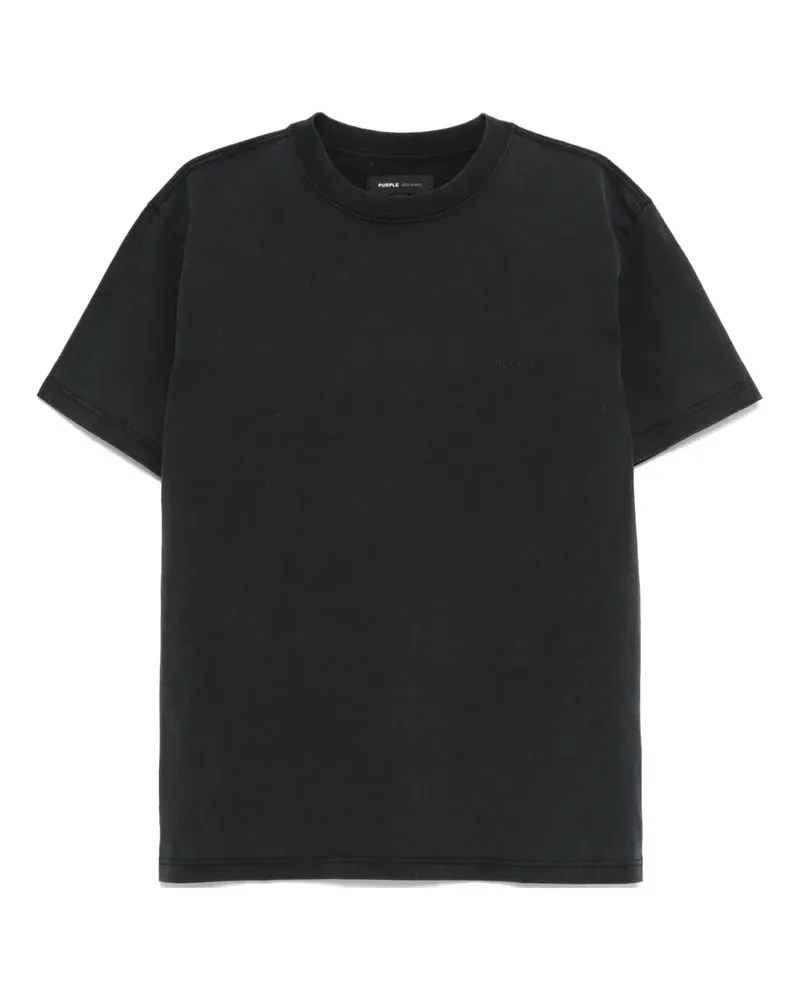 PURPLE BRAND Klassisches T-Shirt - Schwarz Schwarz