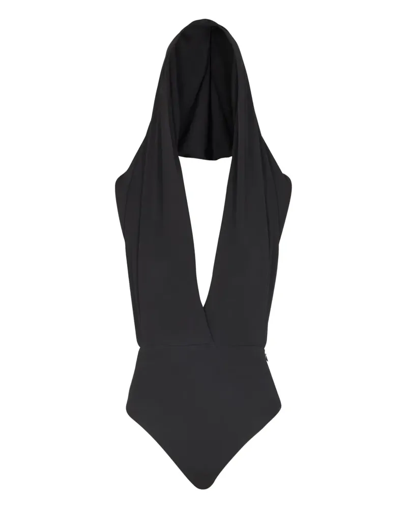 Balmain Body mit Kapuze - Schwarz Schwarz