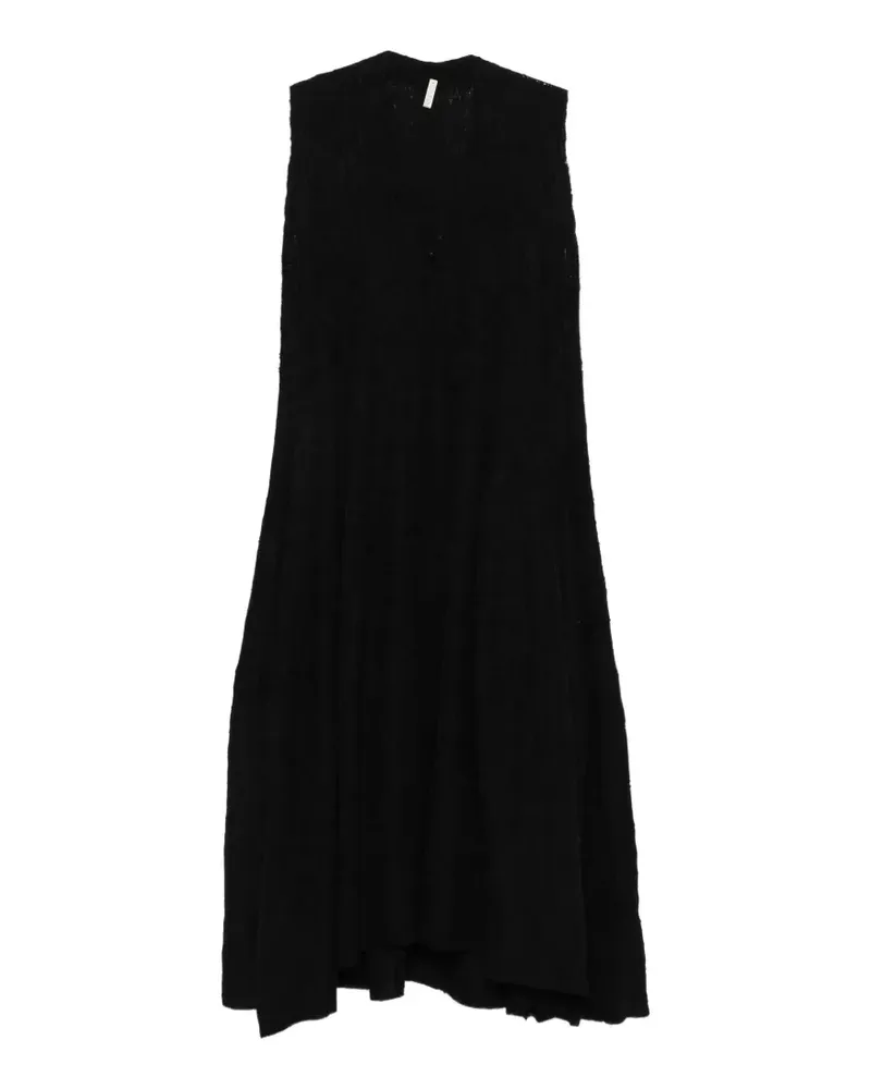 Boboutic Midikleid mit V-Ausschnitt - Schwarz Schwarz