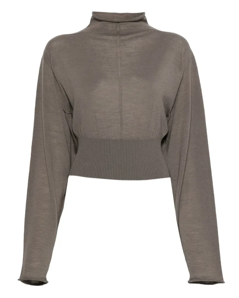 Rick Owens Con high-neck top - Grau Grau