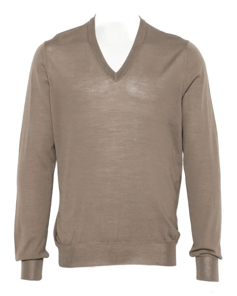 Tagliatore V-neck sweater - Braun Braun