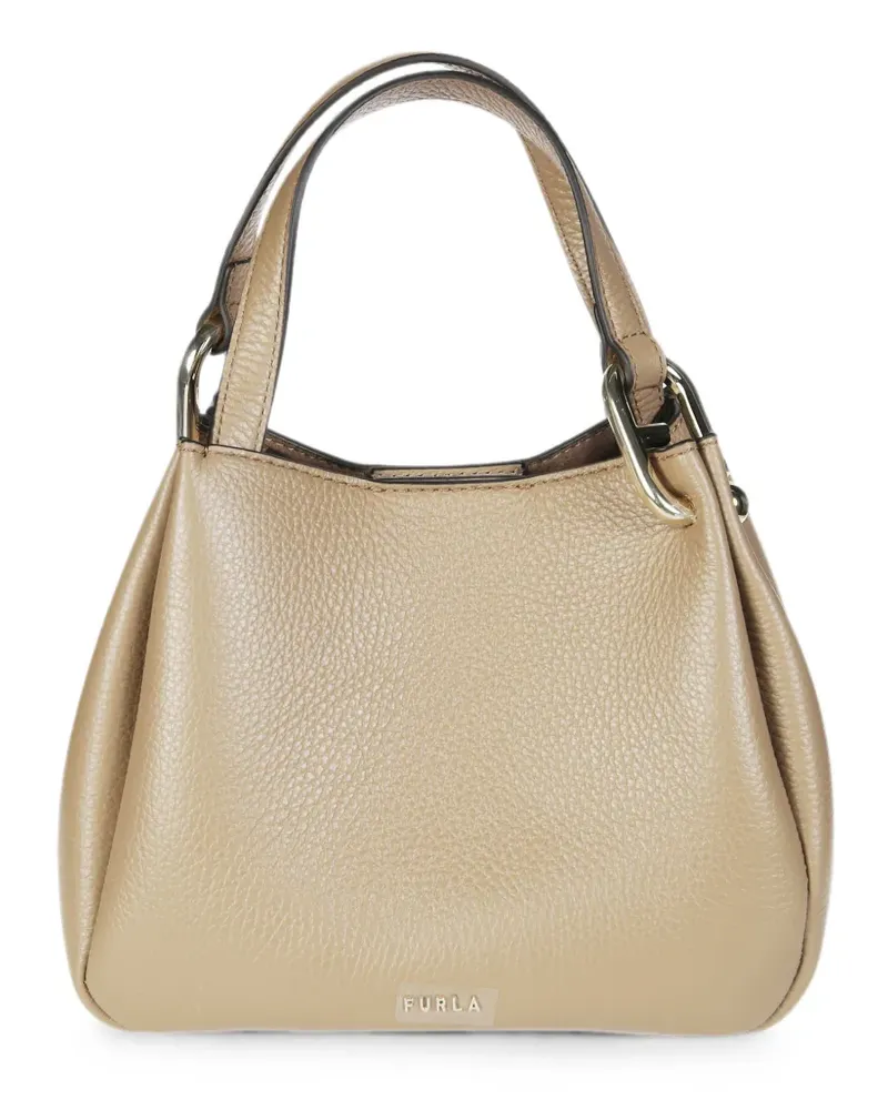 Furla Nuvola pebbled-leather tote bag - Nude Nude