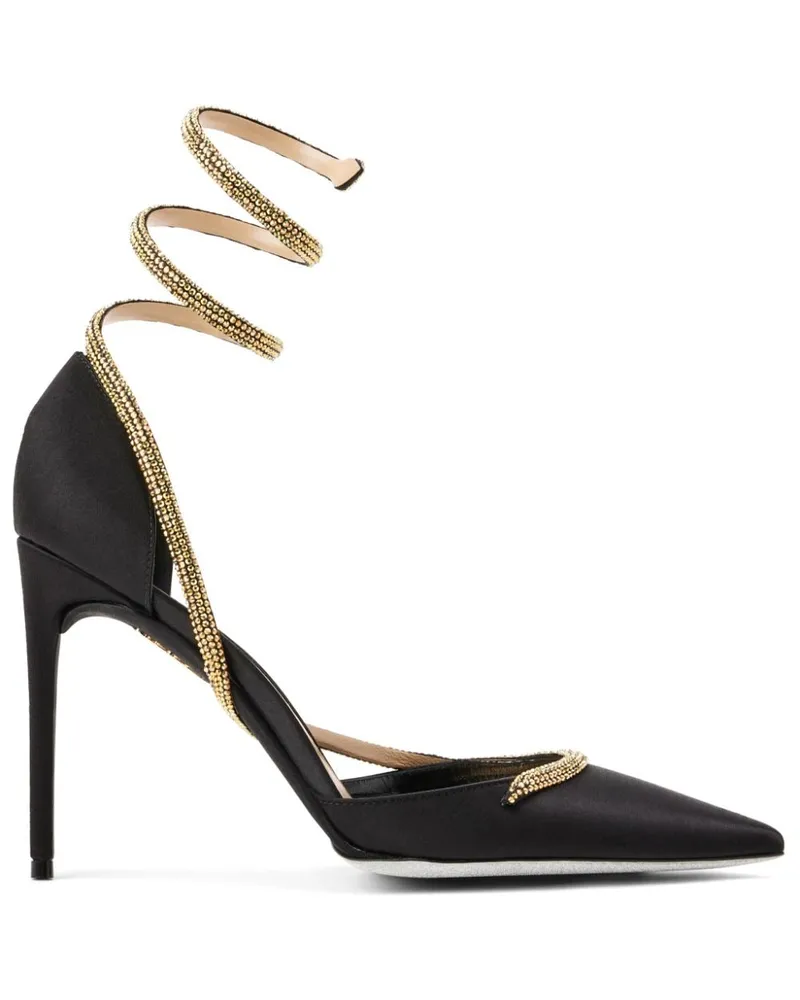 René Caovilla Cleo Pumps 105mm Schwarz