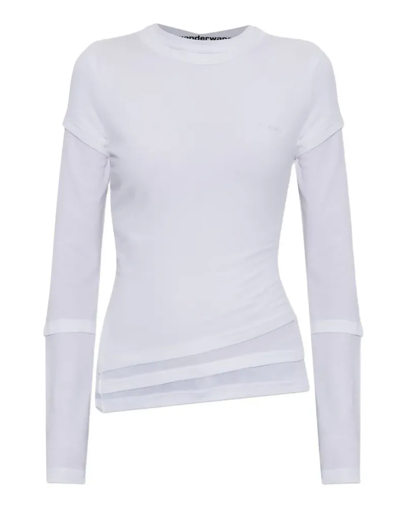 Alexander Wang layered long-sleeve T-shirt - Weiß Weiß